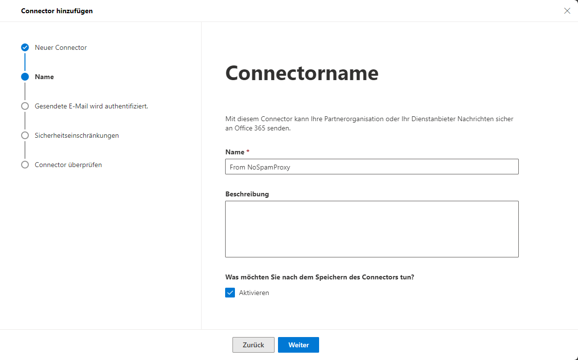 Name und Beschreibung hinzufuegen