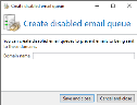 Creating a disabled queue in NoSpamProxy