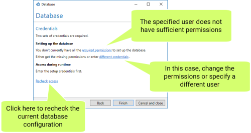 Invalid credentials