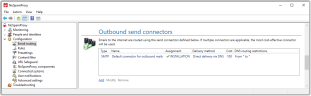 Overview of the outbound send connectors