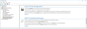 Level-of-Trust-Konfiguration