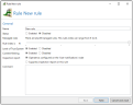 General settings for rules