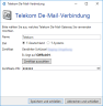 Verbindung zum Telekom De-Mail-Anbieter