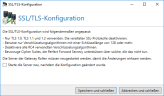 Empfohlene Einstellungen für die SSL/TLS-Konfiguration von Windows anwenden