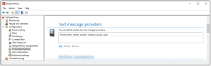 Configured SMS providers