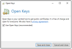 Using the Open Keys Web Service