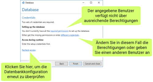 Ungueltige Anmeldeinformationen