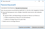 Passwortauswahl bei der automatischen Verschlüsselung