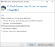 Office 365 als lokalen E-Mail-Server auswählen