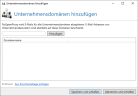 Dialogfenster Eigene Domänen