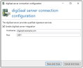 Connection to your digiSeal server