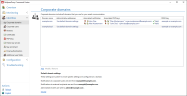 Here you manage the domains for which you want to receive emails.