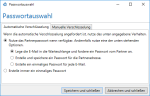 Passwortauswahl bei der automatischen Verschlüsselung Passwortauswahl bei der automatischen Verschlüsselung