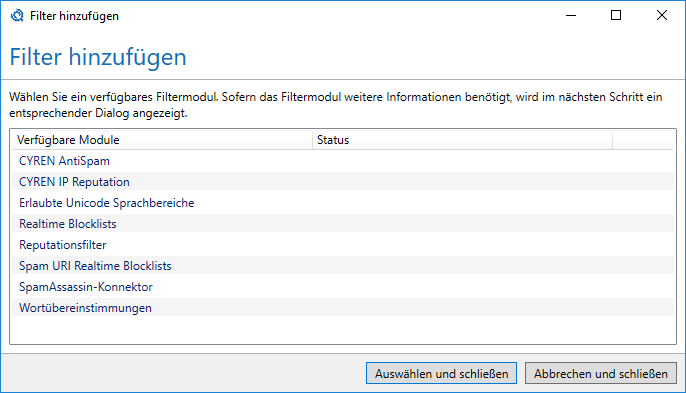 Fügen Sie einen verfügbaren Filter zu Ihrer Regel hinzu Fügen Sie einen verfügbaren Filter zu Ihrer Regel hinzu